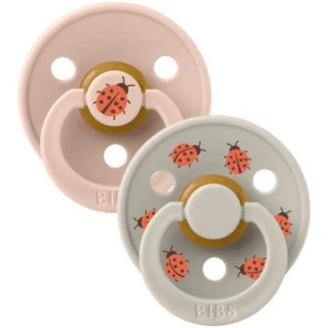 BIBS Studio Colour knupīši Ladybug - Blush/Sand