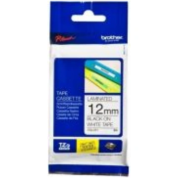 Brother TZE-231 laminated tape black on white 12mm