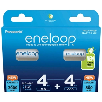 Panasonic Eneloop Combipack 4xAA + 4xAAA Akumulato