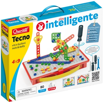 Quercetti Konstruktors Tecno - skrūvē, veido! 4+ga