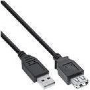 Kabelis Usb Inline Usb-a - Usb-a 2 M Melns (34602b