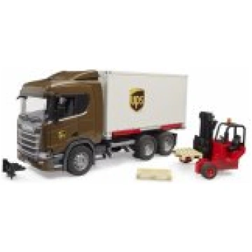 Bruder Scania Super 560R Logistik LKW mit Mitnahme