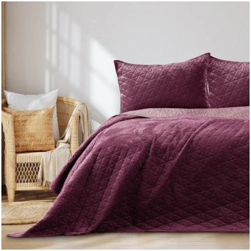 Gultas 240 × 260 cm, rozā un violeta Restilo