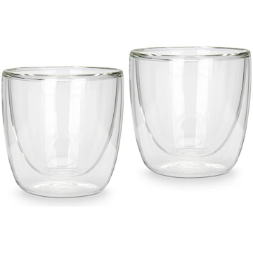 Dubultā stikla glāžu komplekts 100ml Fissman 16493