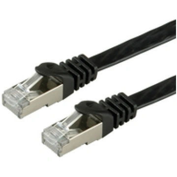 VALUE FTP-Patchkabel Kat.6 flach schwarz 5m (21.99
