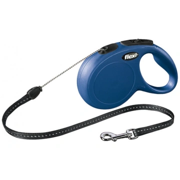 Automātiskā pavada Flexi New Classic Cord, zila kr