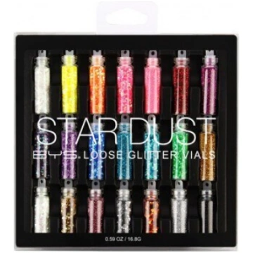 Star Dust Glitter Vials BYS, 21 gab