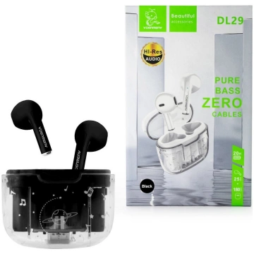 Vega SŁUCHAWKI BLUETOOTH DENMEN EARBUDS CZARNE DL2