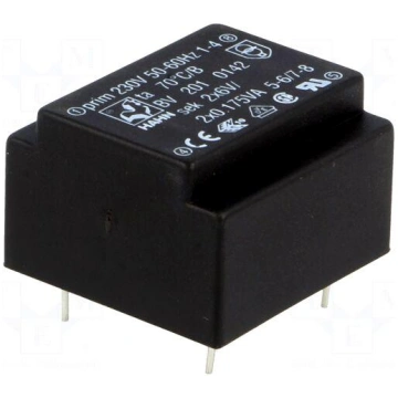 Transformer: encapsulated | 0.35VA | 230VAC | 6V |