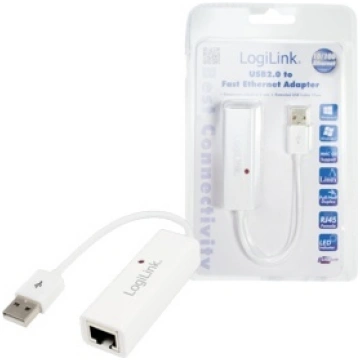 Logilink | Fast Ethernet USB 2.0 to RJ45 Adapter: 