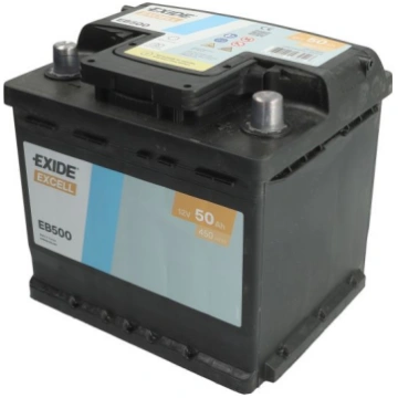 Akumulators EXIDE EXCELL EB500 12V 50Ah 450A (207x