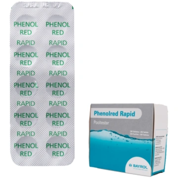 Ūdens testēšanas tabletes Phenolred Rapid, pH note
