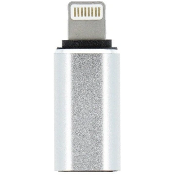 Adapteris, Lightning/USB Type-C, sudraba krās