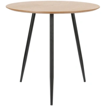 Ēdamistabas galds Sottile Simplet, 80cm, brūns/mel