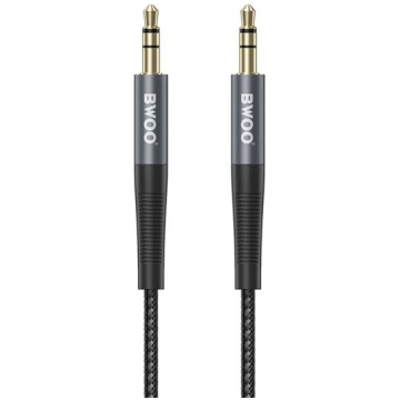 BWOO Nylon braided+Aluminum-alloy shell aux cable 