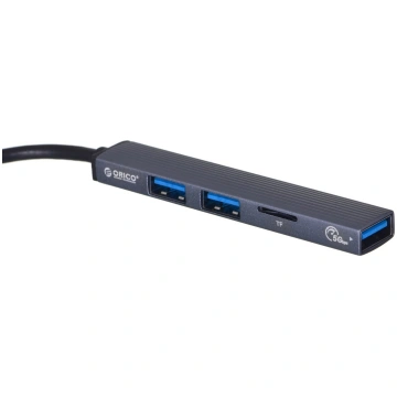 ORICO HUB USB-C 3X USB-A MICROSD 5 GBPS ALU ( AH A