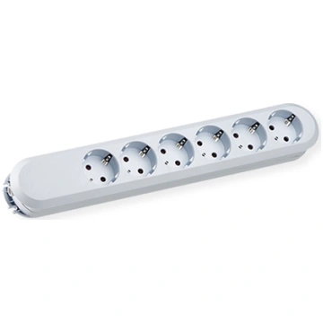 Bachmann SMART socket strip 6x earthing contact, w