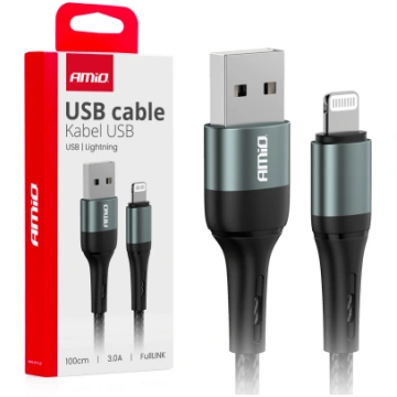 Cable AMIO USB - Iphone 3.0A 1M AMIO 03913