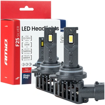 LED priekšējo lukturu spuldzes F25 SUDRABA FULL CA