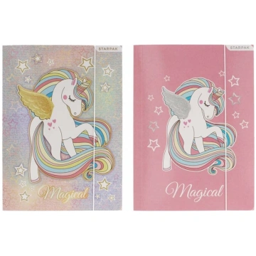 Mape ar gumiju STARPAK Unicorn, kartons, A4
