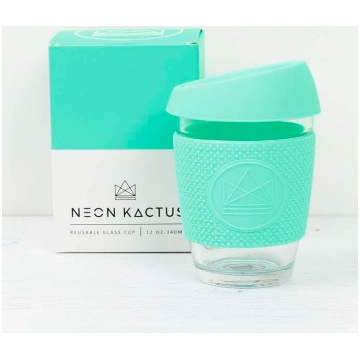 Neon Kactus stikla kafijas krūze ar videi draudzīg