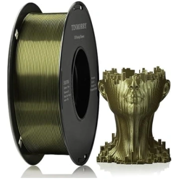 Zīda PLA (polimolskābes) filaments 1,75 mm, TINMOR