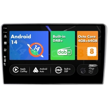 SXAUTO Android 13 - [Iebūvēts DAB] - IPS auto radi