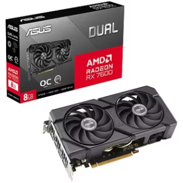Asus Radeon RX 7600, 8GB GDDR6, Dual EVO OC (DUAL-