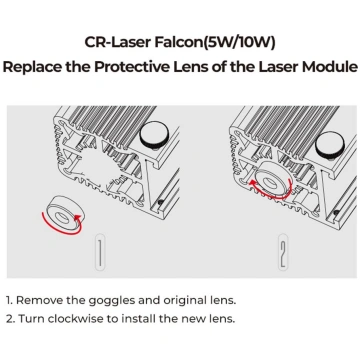 Creality CR Laser Falcon Aizsarglēca Piemērota Cre