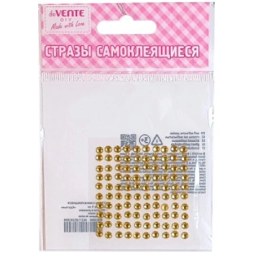 Pašlīmējošie kristāli deVente, aplīši, 4mm, oranžs