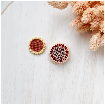 Polymer Clay Cutter Set, Sunflower Earrings Shapes