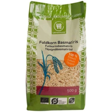 Urtekram Food BIO pilngraudu brūnie basmati rīsi, 