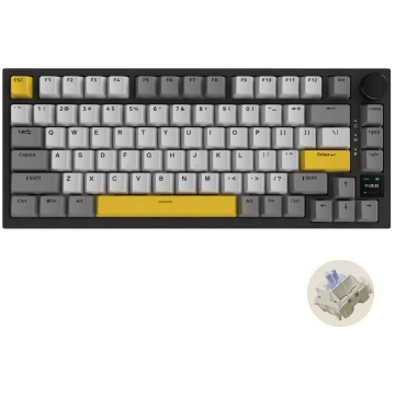 AK820 Pro Gift Switch Keyboard Black-Gray-Yellow-3