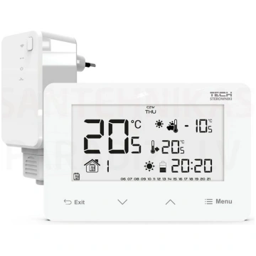 TECH istabas termostats programmējams EU-293 v2 be