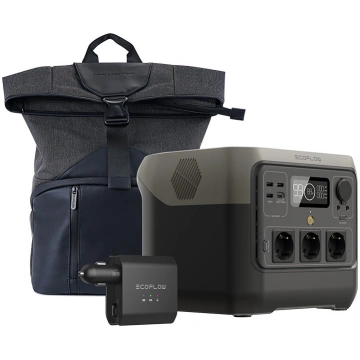 EcoFlow RIVER 2 Pro komplekts: portatīvā enerģijas