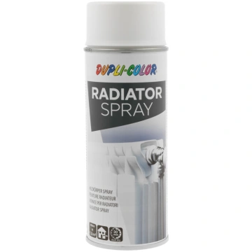 Aerosolkrāsa radiatora 400 ml pusmatēta balta Dupl