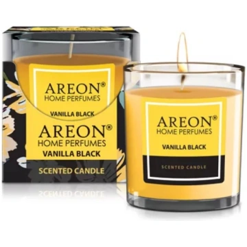 AREON aromātiskā svece Vanilla black ARECANDCR02