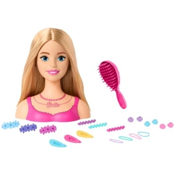 BARBIE lelle matu veidošanas galva gaišmate, HMD88