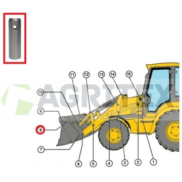 Tapa 38X123.2 JCB 811/90478 Agritex