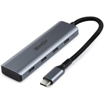 Lindy 4 Port USB 3.2 Gen 2 Type C Hub 43414