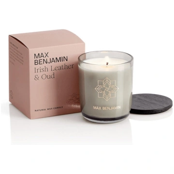 Aromātiskā svece Max Benjamin Irish Leather & Oud