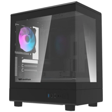 Darkflash DB330M computer case + 3 aRGB fans (blac