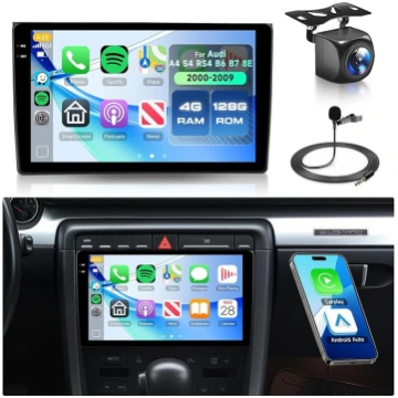 4G + 128G Rimoody Android auto radio priekš Audi A