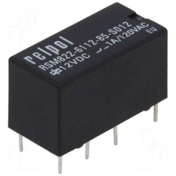 Relay: electromagnetic | DPDT | Ucoil: 12VDC | 2A 