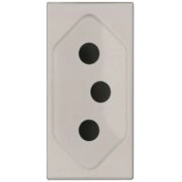 Socket outlet BR Without imprint Silver - Zenit 2C