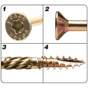 6,0x 60 mm h28/2 TORX25, 1 gb. FÖRCH zeņķ+šķ.uSKRŪ