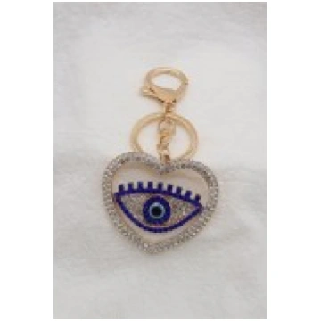Amulet Bag Keychain - Balts / Zaļš - Piekarināms a