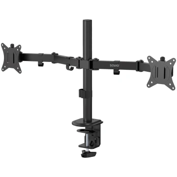SAVIO UM-03 Dual Desk Mount for Monitors 17″–32″, 