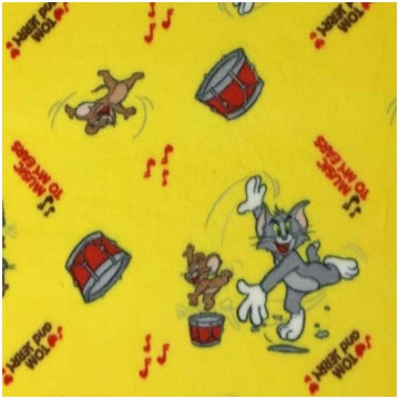 Tessuto Pile Tom&Jerry Tamburo 50 Cm