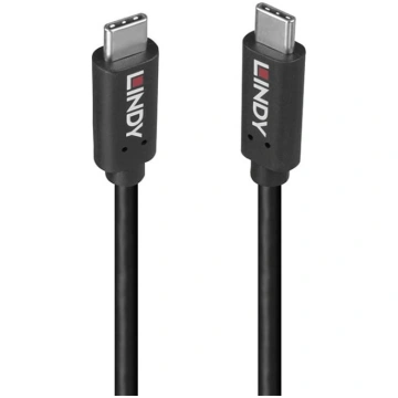 Lindy 0.5m USB 3.2 Type C Cable, 20Gbps, 100W PD, 